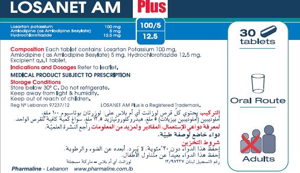 Losanet AM Plus 5/12.5/100mg